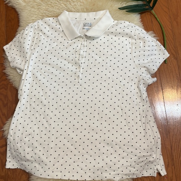 Croft & Barrow Classic Polo / Polka Dot/ Size XXL - Picture 2 of 7